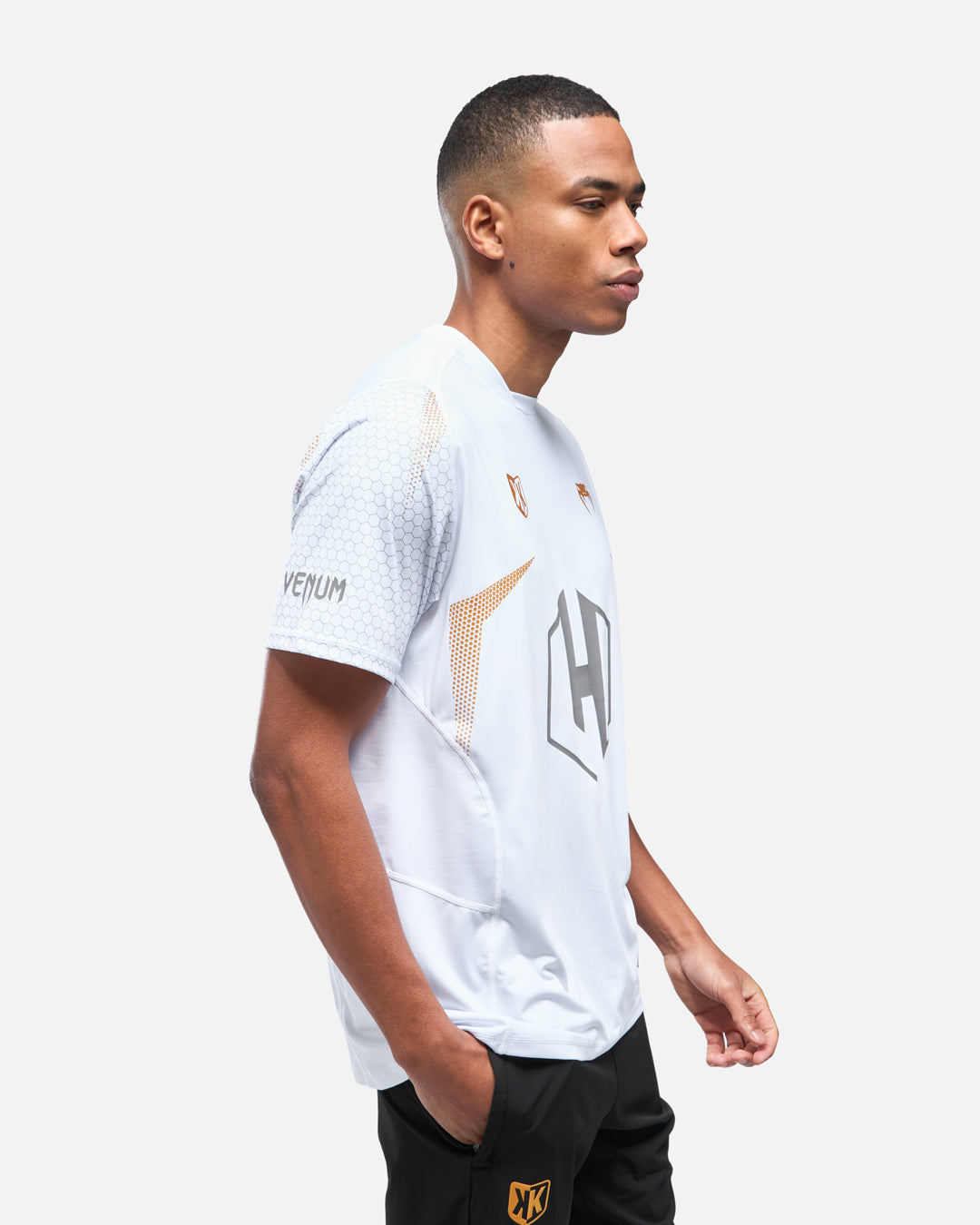 T-shirt FK x Venum Hexagone MMA - Blanc/Doré