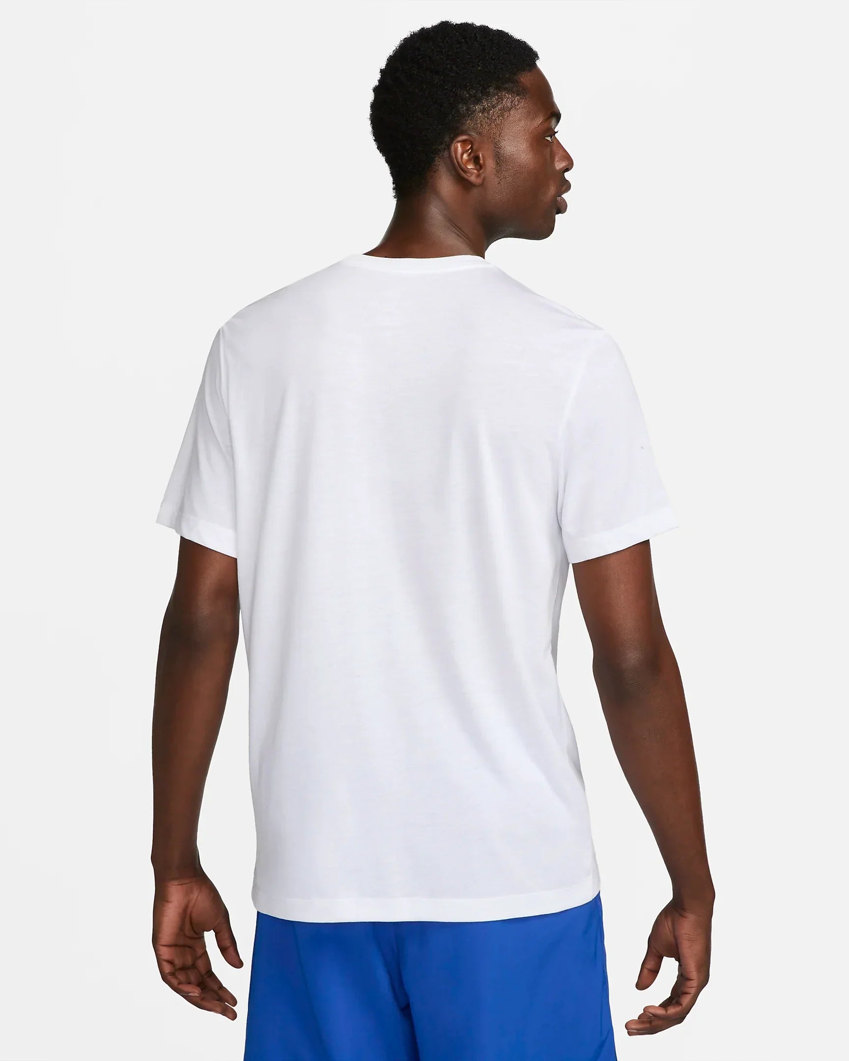 T-Shirt Nike Running Dri-Fit- Blanc/Bleu