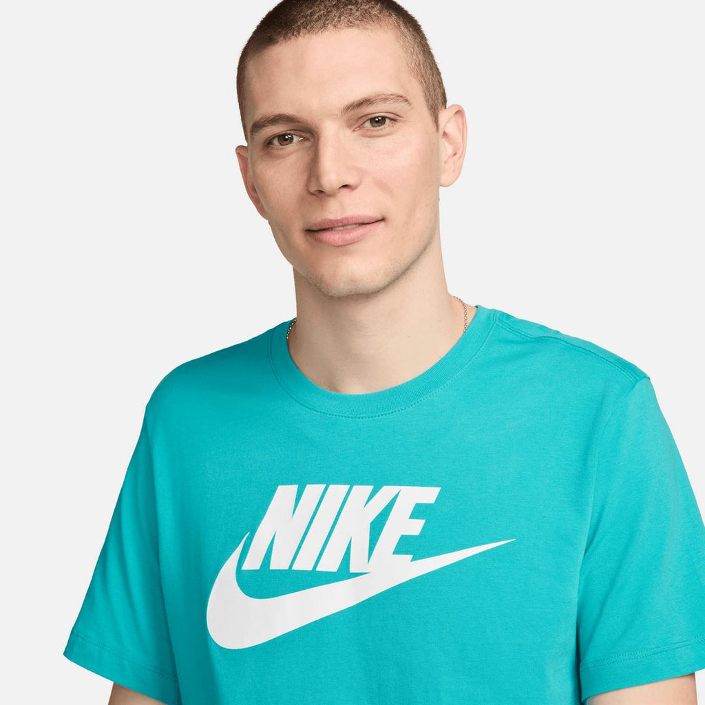 T-shirt Nike Futura Icon - Turquoise/Blanc