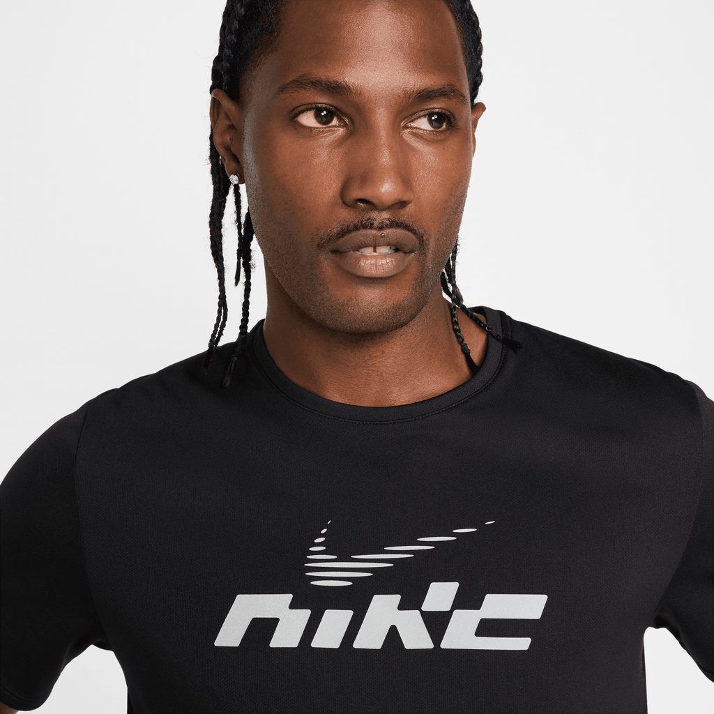 T-shirt Nike Running Miler 2 - Noir/Blanc