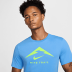 T-shirt Nike Running Trail - Bleu/Vert