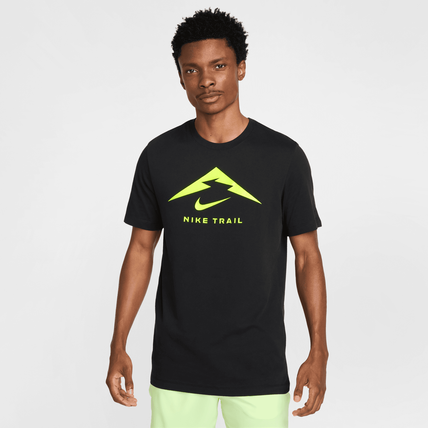 T-shirt Nike Running Trail - Noir/Jaune