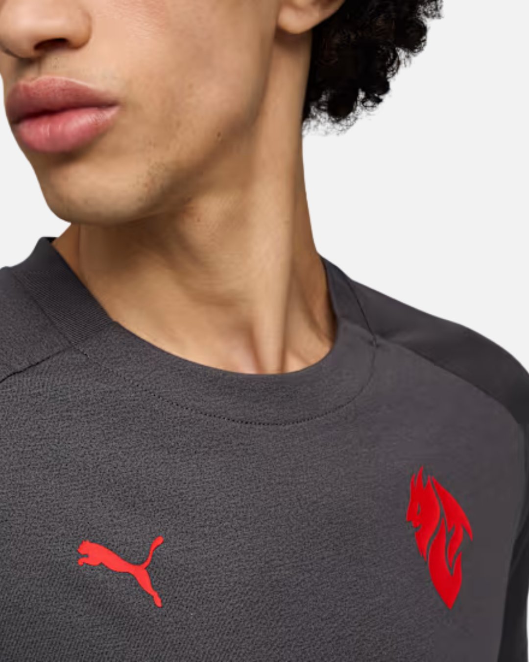 T-shirt AC Milan avec poche 2025/2026 - Gris