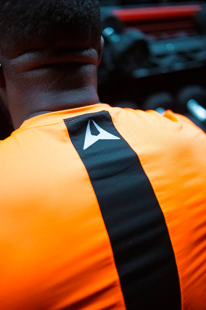 T-shirt Scampia First - Orange/Noir