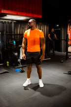 T-shirt Scampia First - Orange/Noir