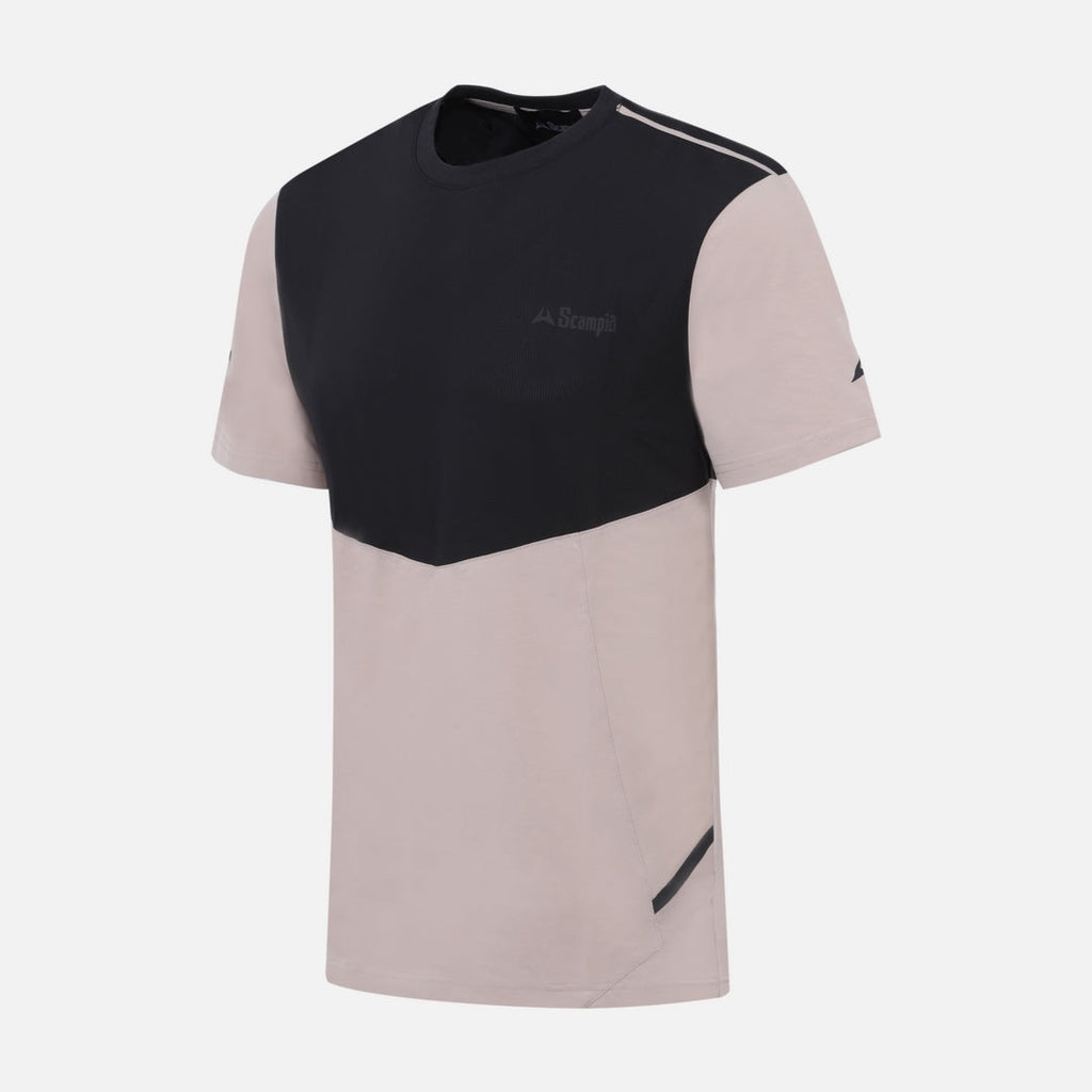 T-shirt Scampia Scalare - Beige/Noir