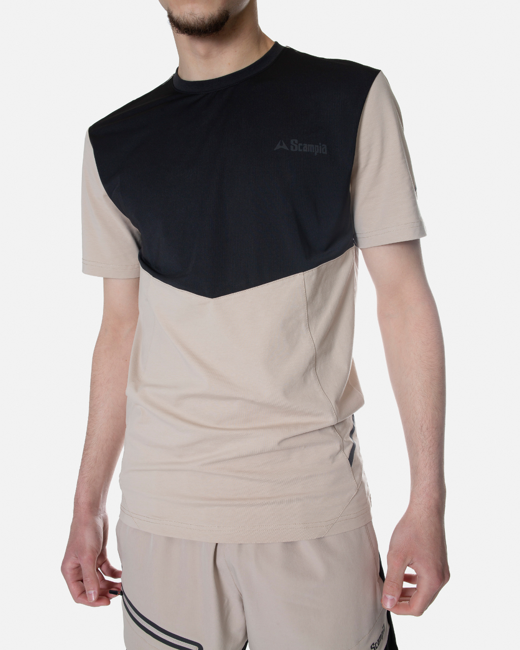 T-shirt Scampia Scalare - Beige/Noir