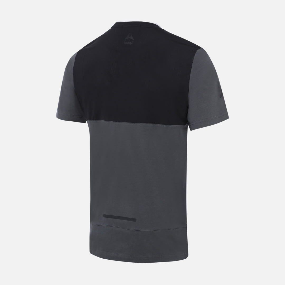 T-shirt Scampia Scalare - Gris/Noir