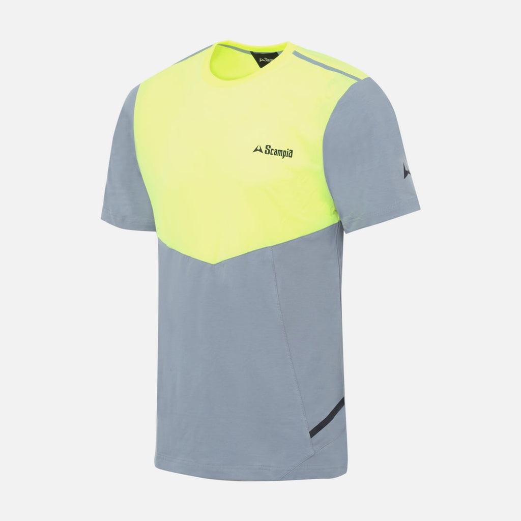 T-shirt Scampia Scalare - Jaune/Gris