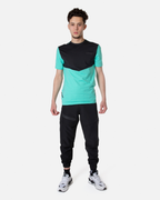 T-shirt Scampia Scalare - Menthe/Noir