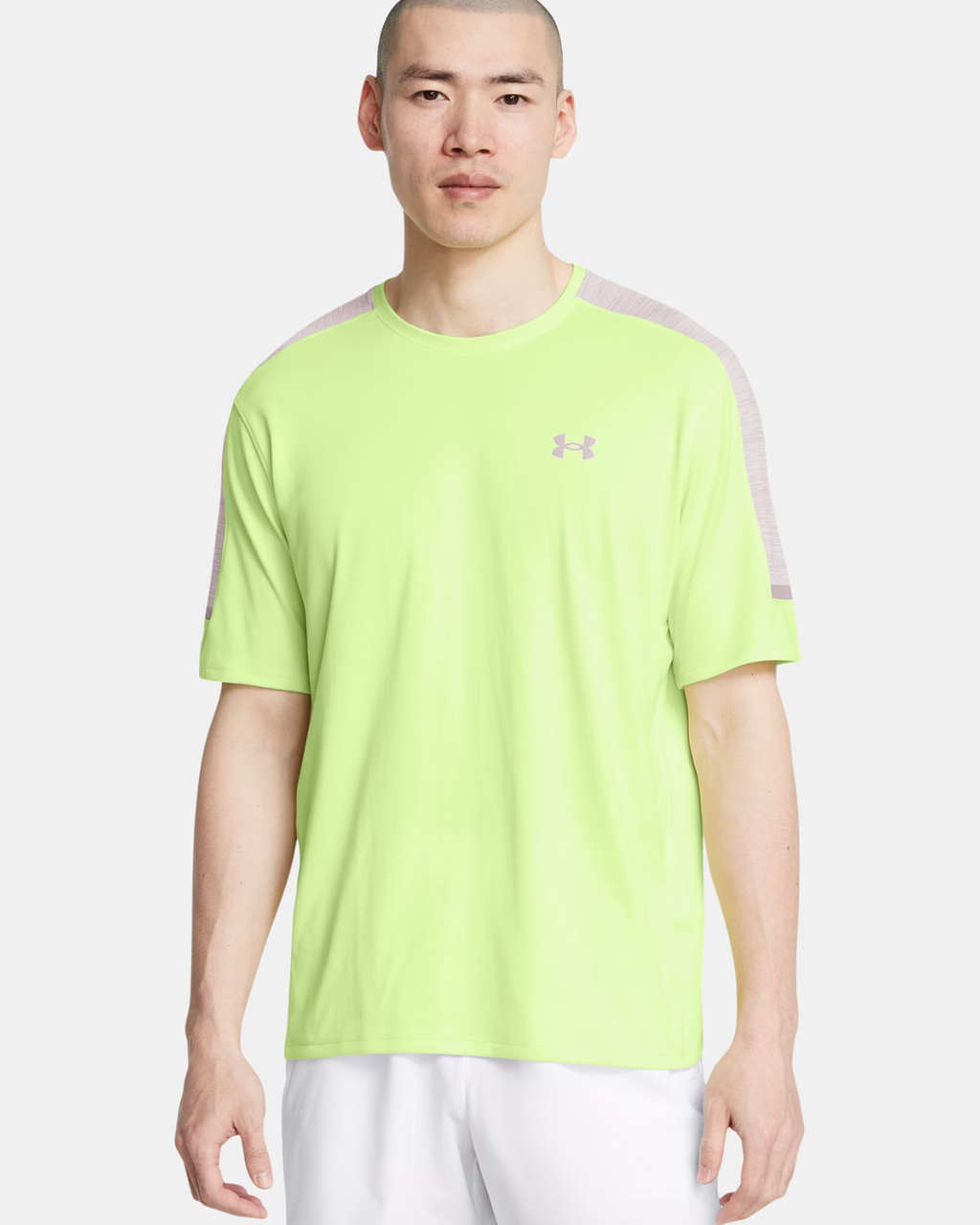 T-shirt Under Armour Running Tech Utility - Jaune/Gris
