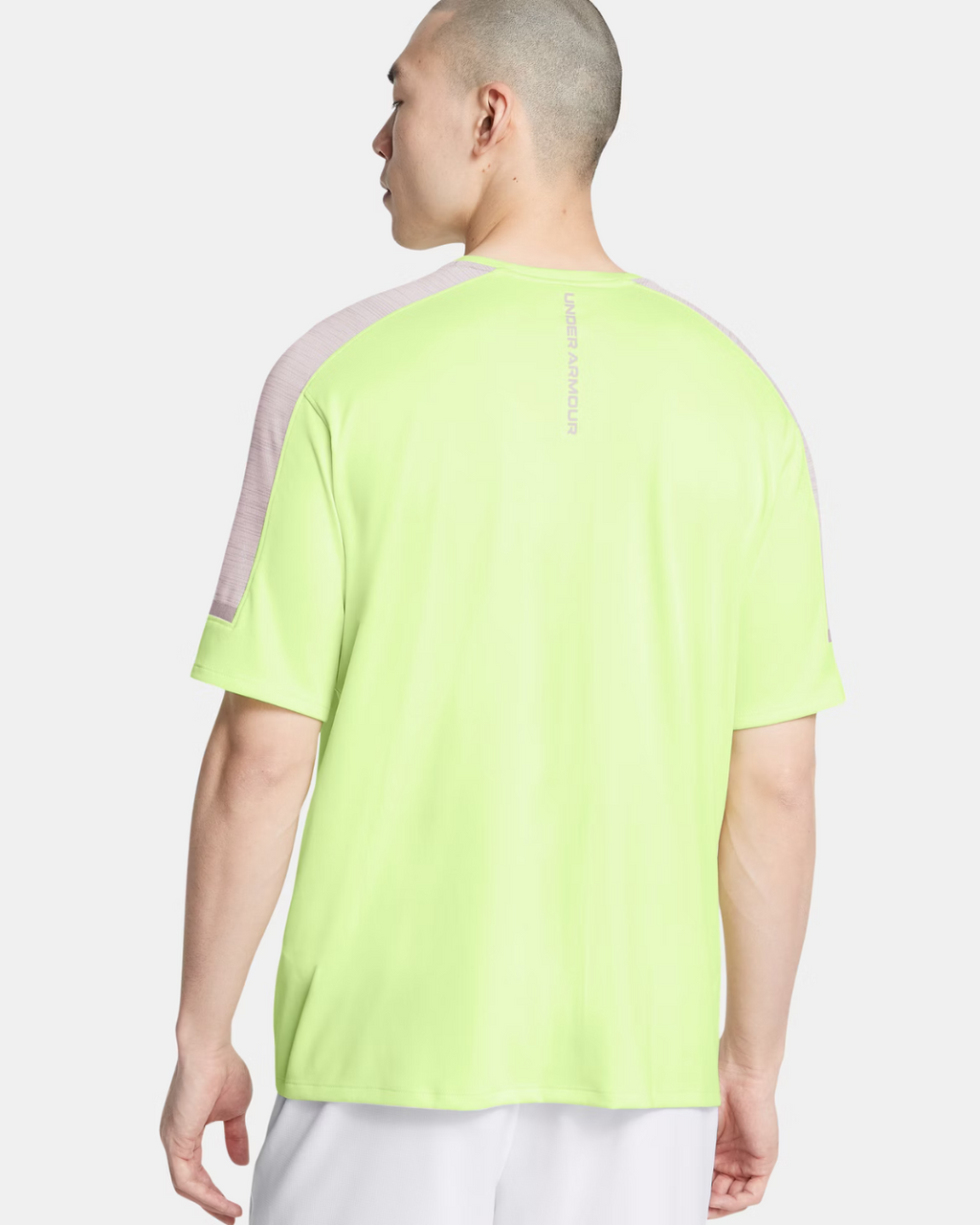 T-shirt Under Armour Running Tech Utility - Jaune/Gris