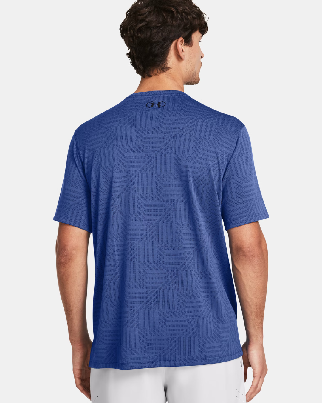 T-shirt Under Armour Running Tech Vent Geotessa - Bleu
