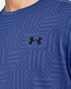 T-shirt Under Armour Running Tech Vent Geotessa - Bleu