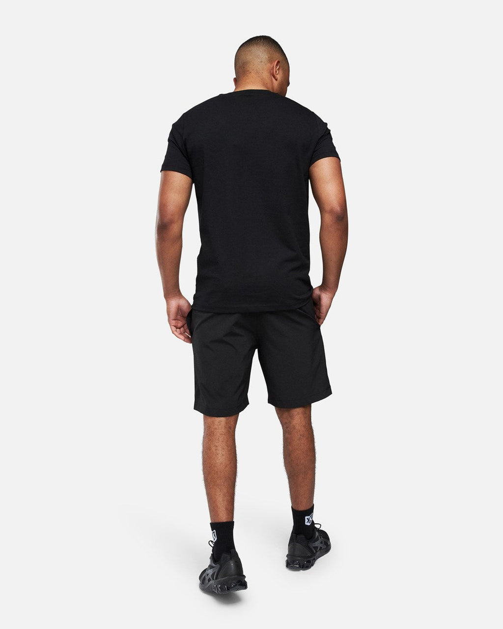 T-shirt Helvetica Ajaccio - Noir