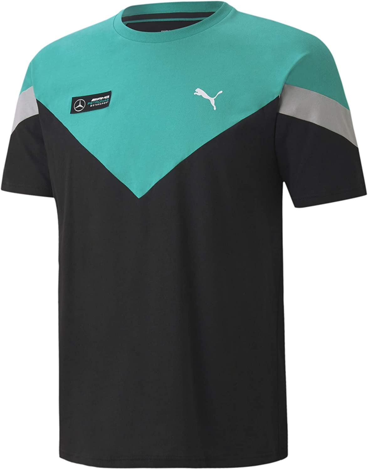 T-shirt Mercedes Puma AMG Petronas - Noir/Gris/Vert