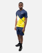 T-shirt Sergio Tacchini Scaleno - Bleu/Blanc/Jaune