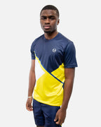 T-shirt Sergio Tacchini Scaleno - Bleu/Blanc/Jaune
