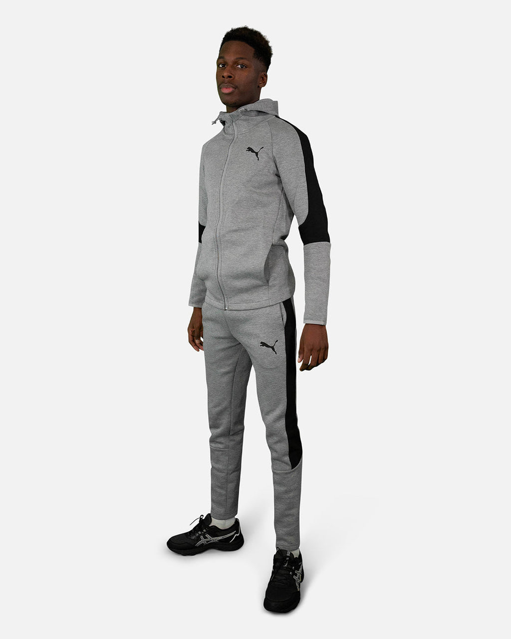 Veste à capuche Puma Evostripe - Gris/Noir