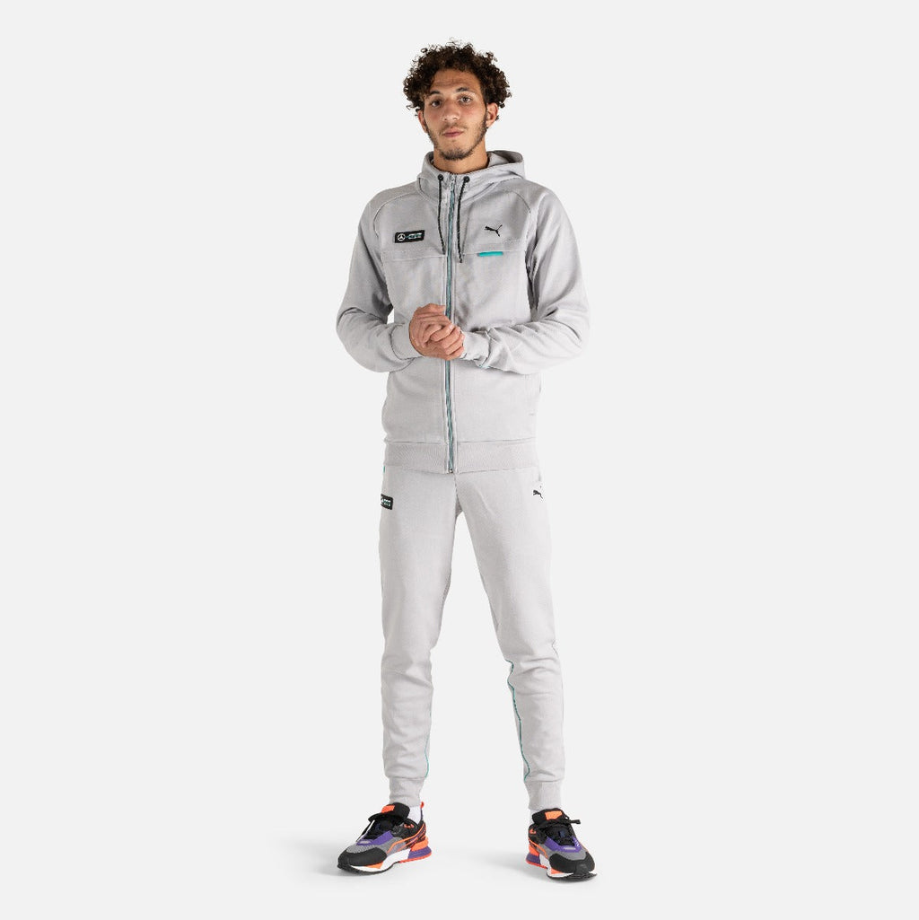 Veste à capuche Puma Mercedes - Gris/Bleu/Noir