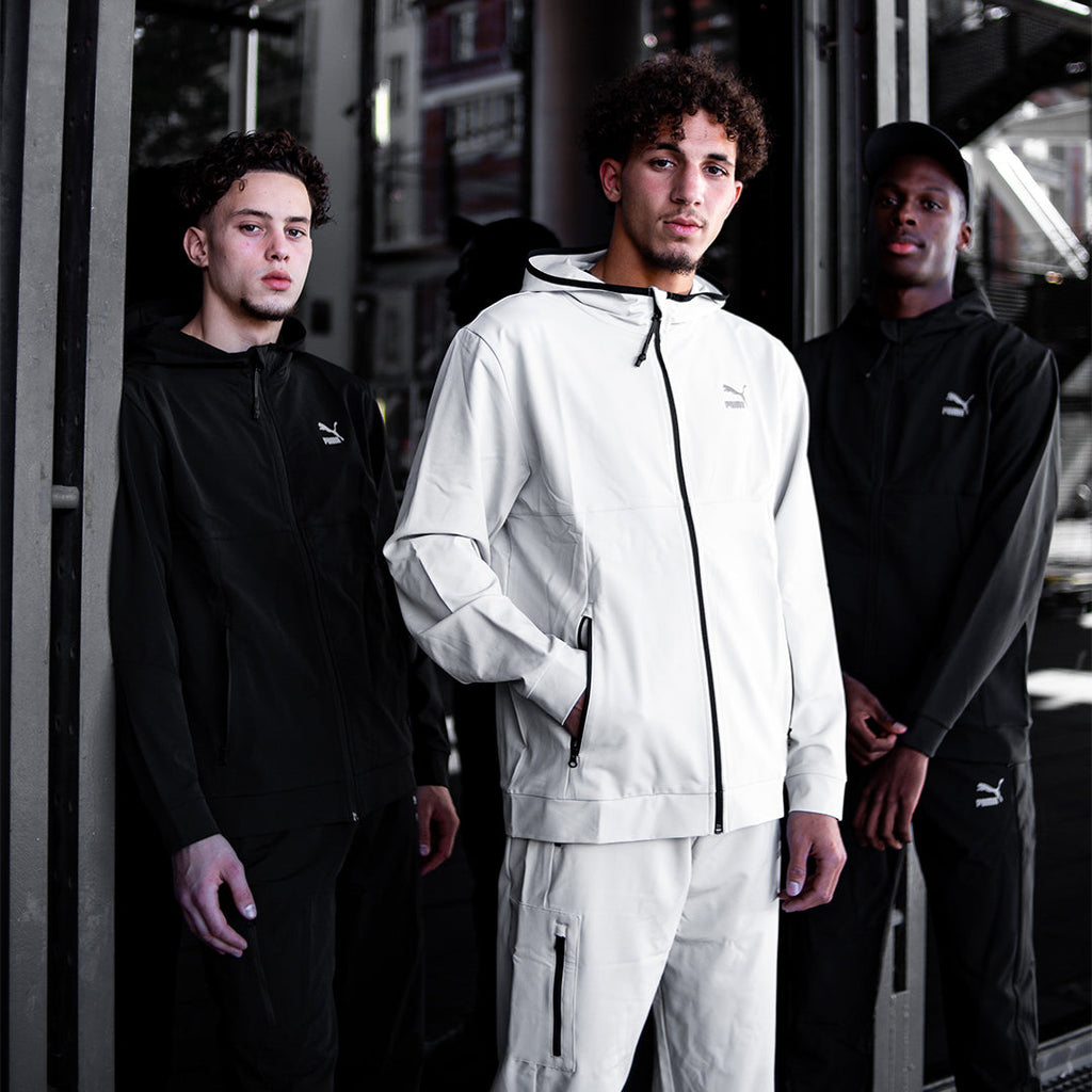 Veste à capuche Puma Woven - Gris