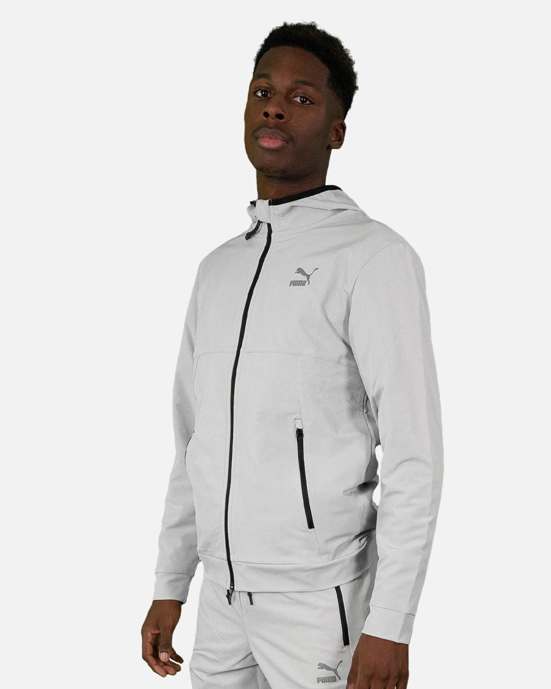 Veste à capuche Puma Woven - Gris