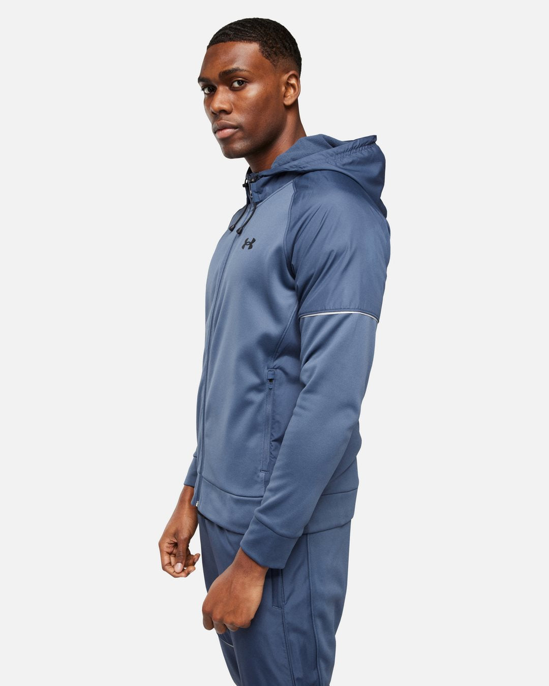 Veste à capuche Under Armour Running Fleece Storm - Bleu