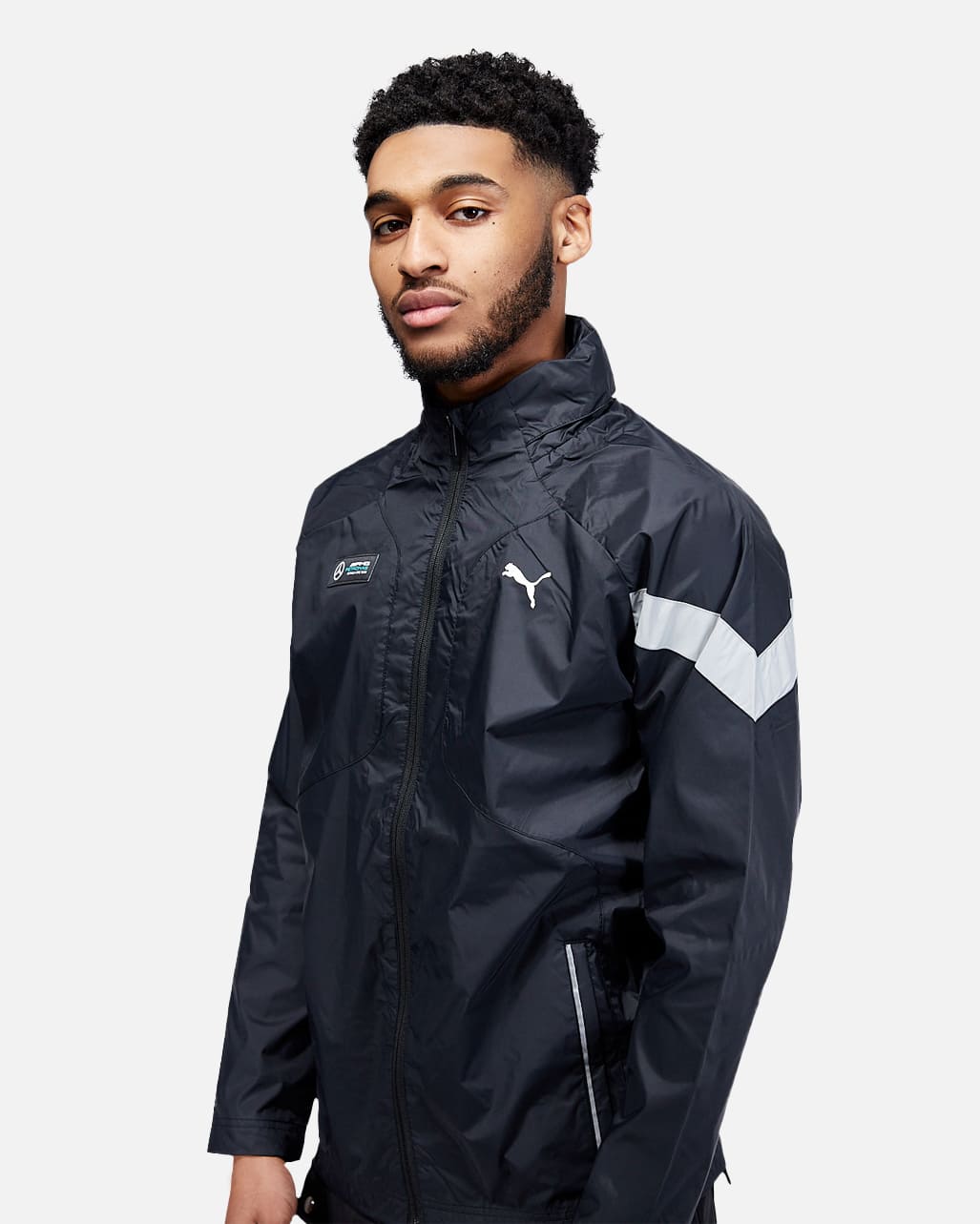 Veste Coupe-Vent Puma Mercedes AMG - Noir/Gris