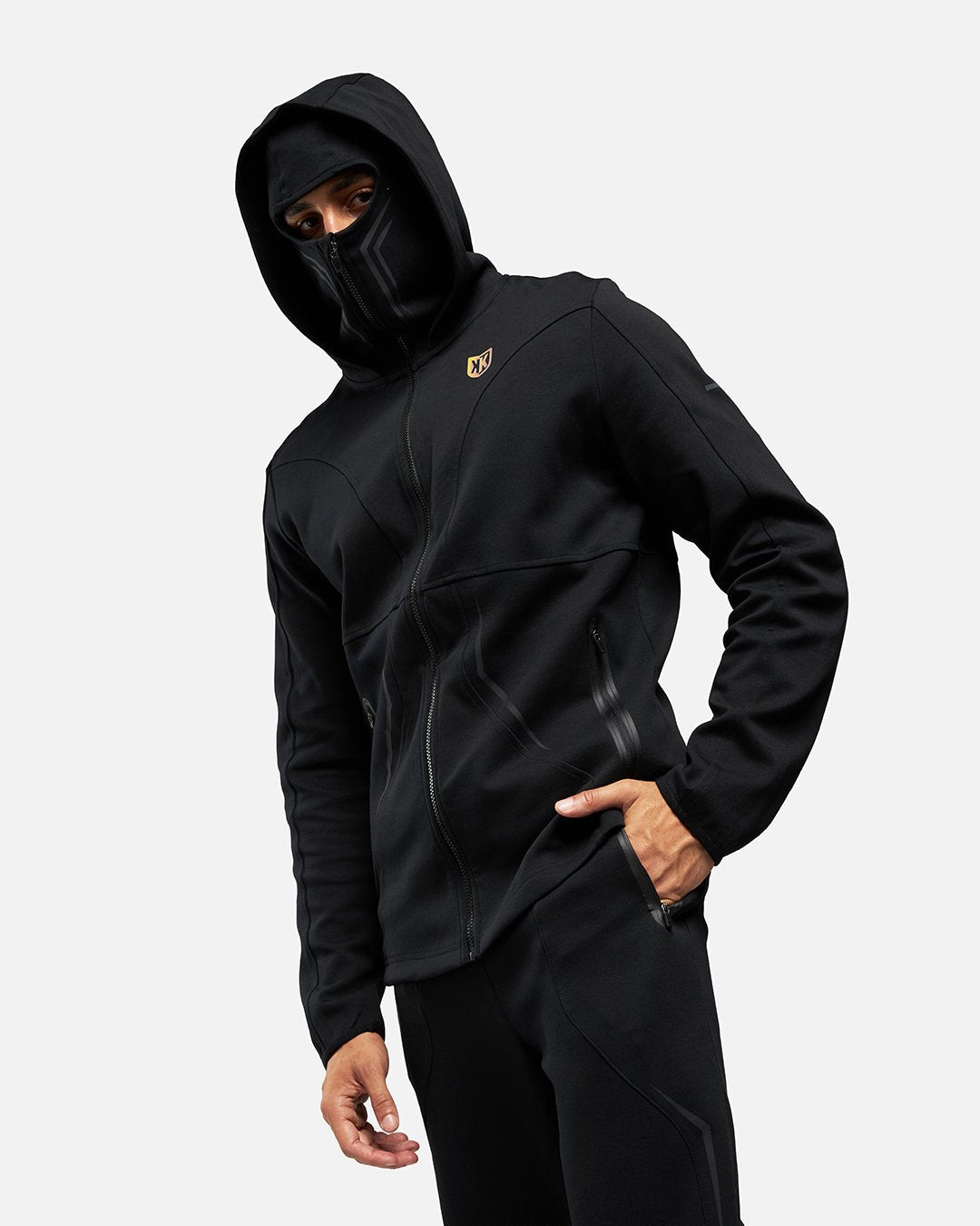 Veste avec Cagoule Intégrée FK Banks - Noir