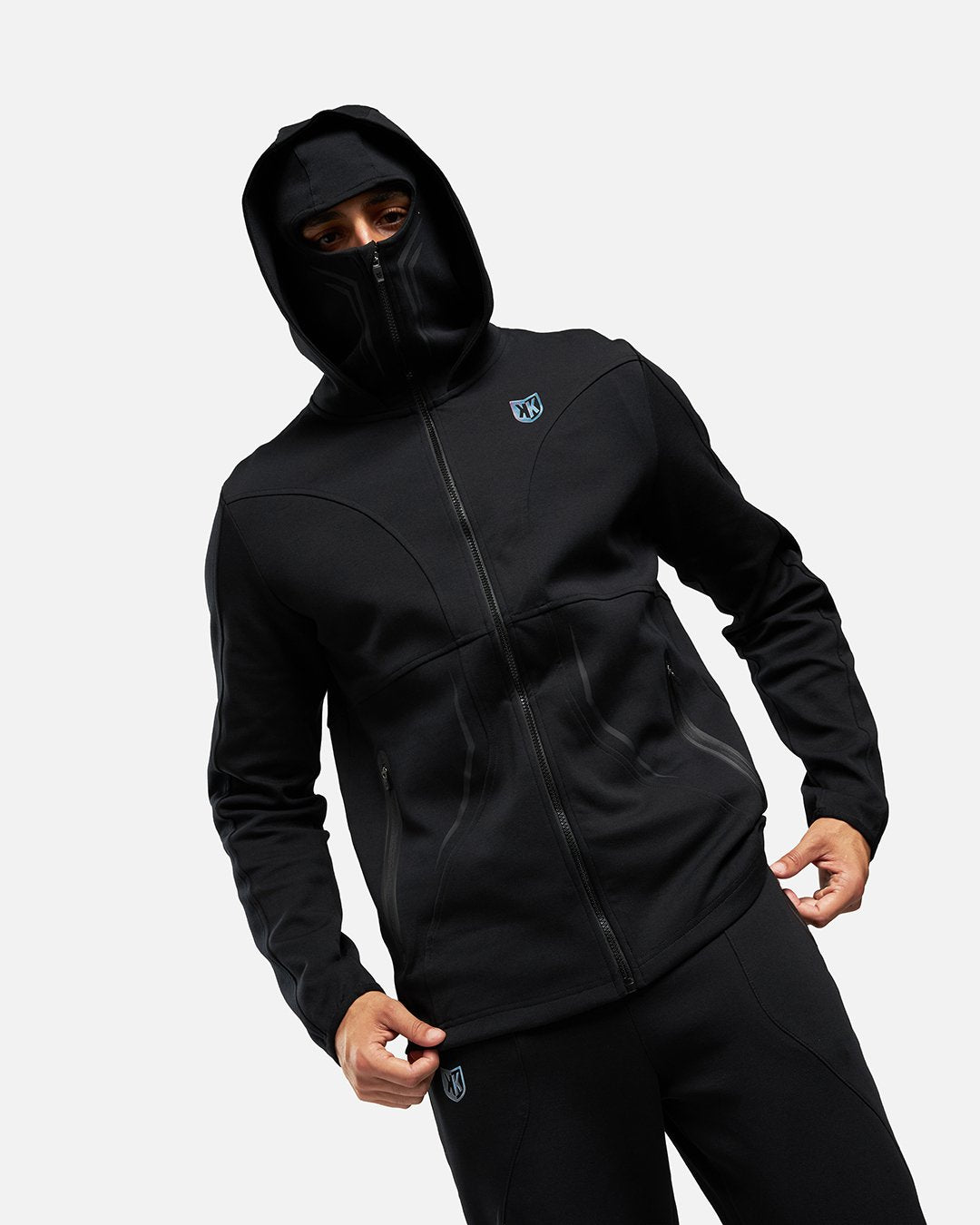 Veste avec Cagoule Intégrée FK Banks - Noir