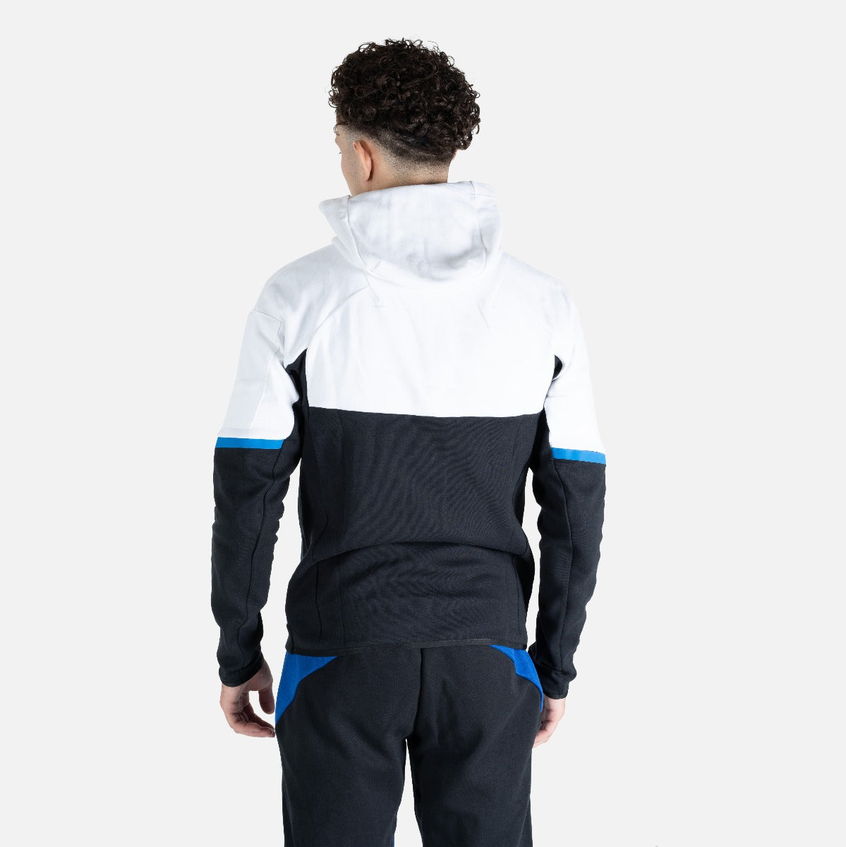 Veste à capuche Adidas Designed For Gameday  - Noir/Blanc/Bleu