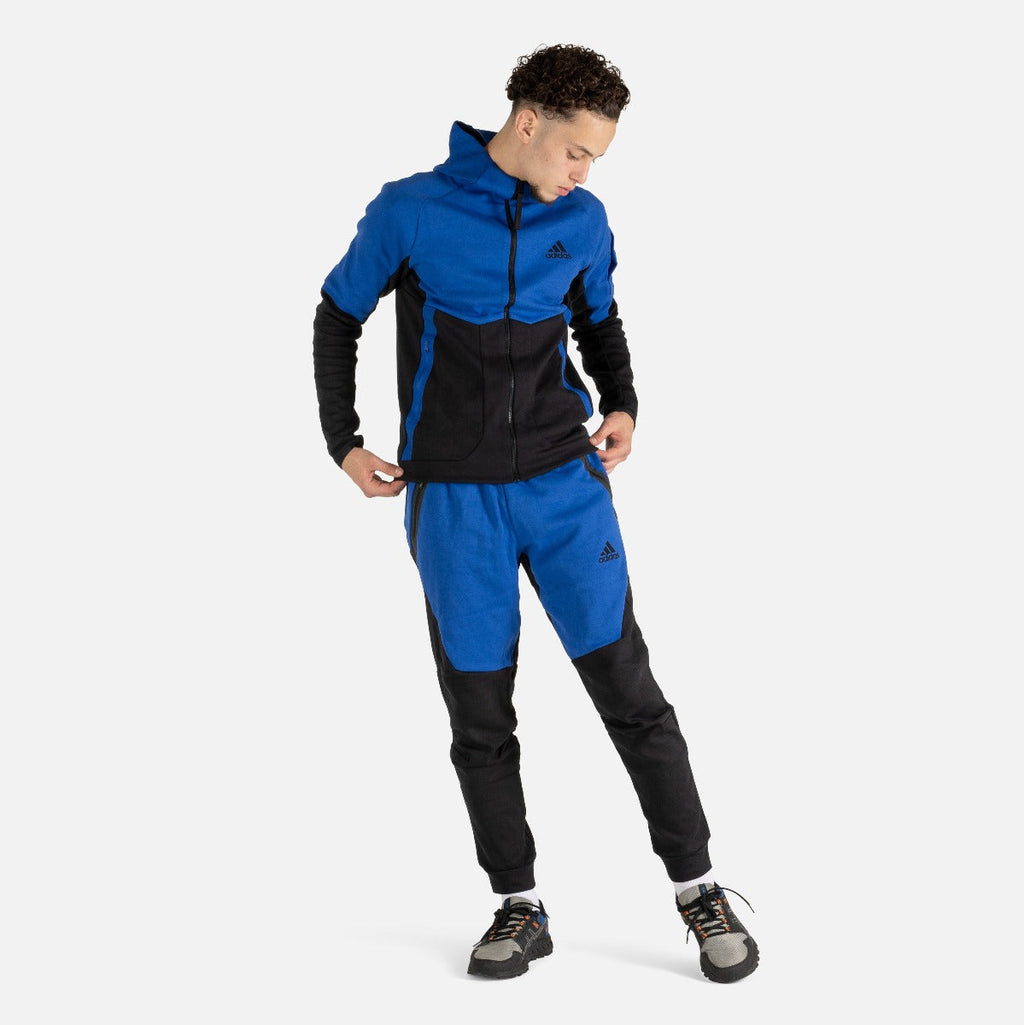 Veste à capuche Adidas Designed For Gameday  - Noir/Bleu