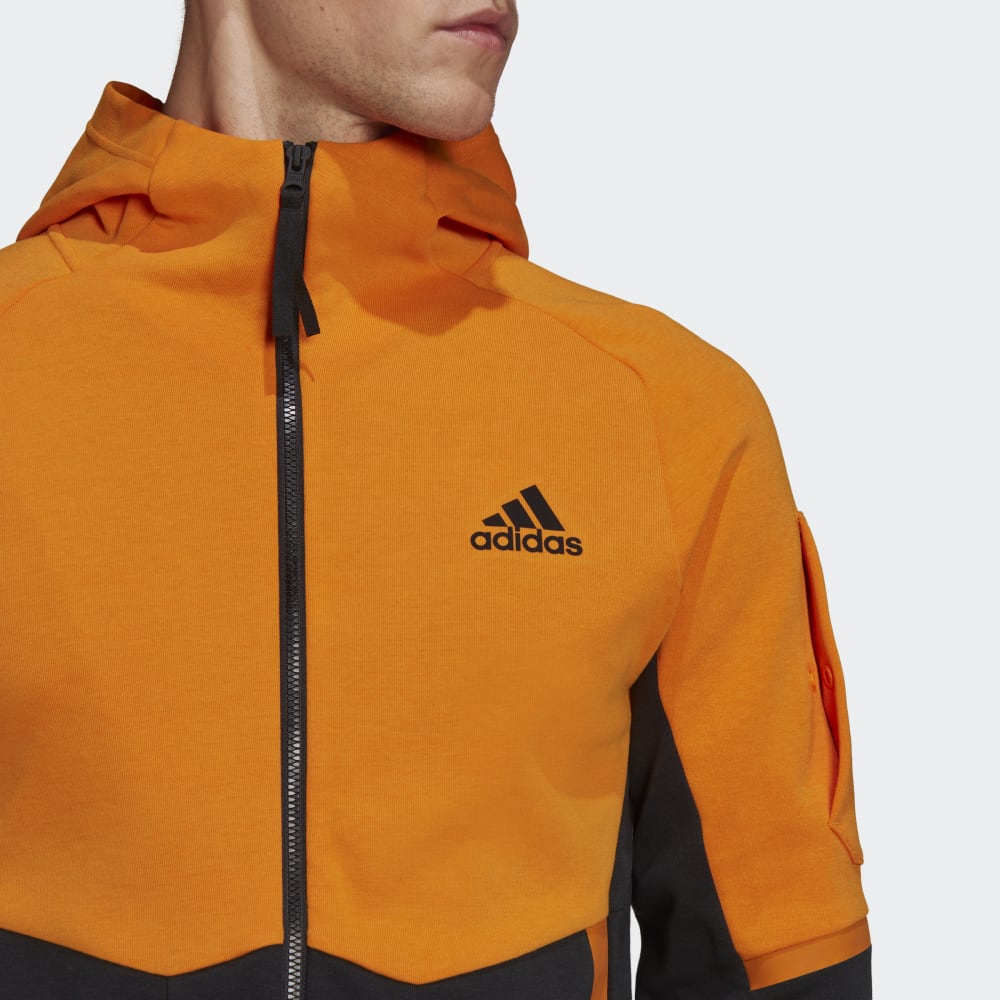 Veste à capuche Adidas Designed For Gameday  - Noir/Orange