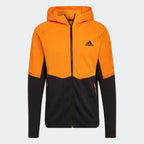 Veste à capuche Adidas Designed For Gameday  - Noir/Orange