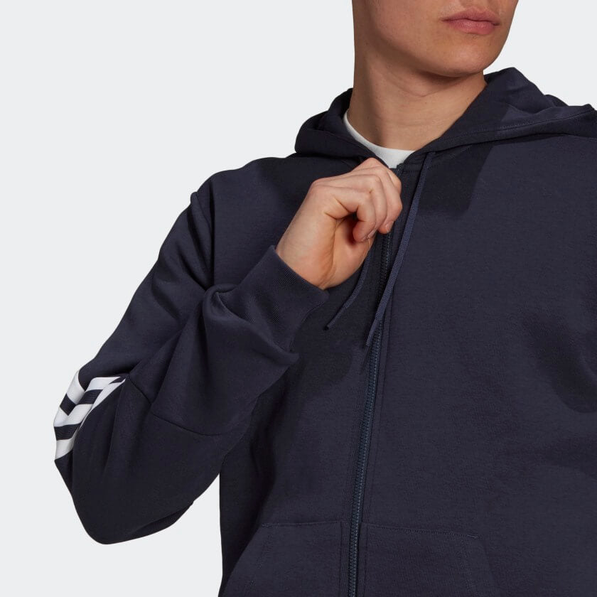 Veste Capuche Adidas Sportswear Future Icons  - Bleu/Blanc