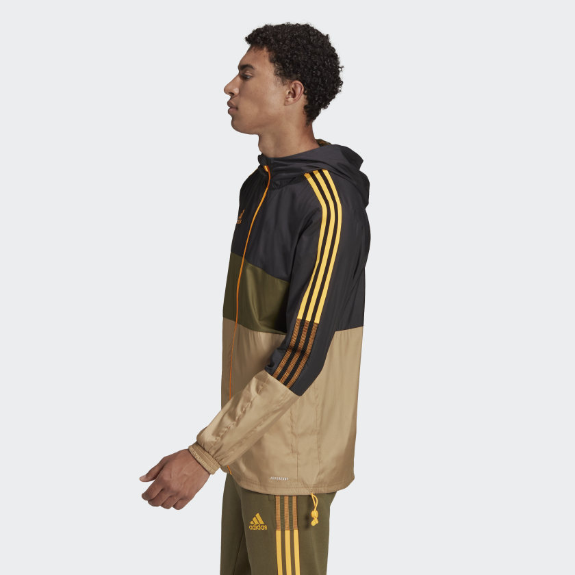 Veste Capuche Adidas Sportswear Tiro - Noir/kaki