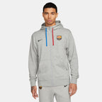 Veste à capuche FC Barcelone - Gris/Bleu/Rouge