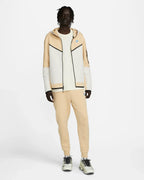Pantalon jogging Nike Tech Fleece - Beige/Bleu