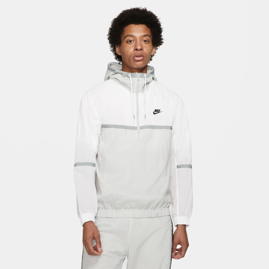 Veste capuche tissée Nike Sportswear - Blanc/Gris