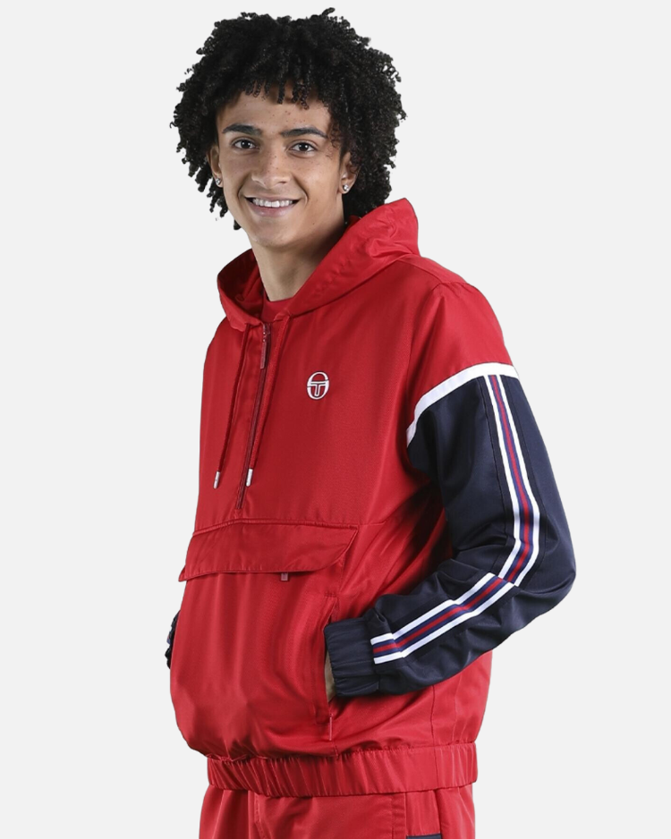 Veste à capuche Sergio Tacchini Nion - Rouge/Bleu