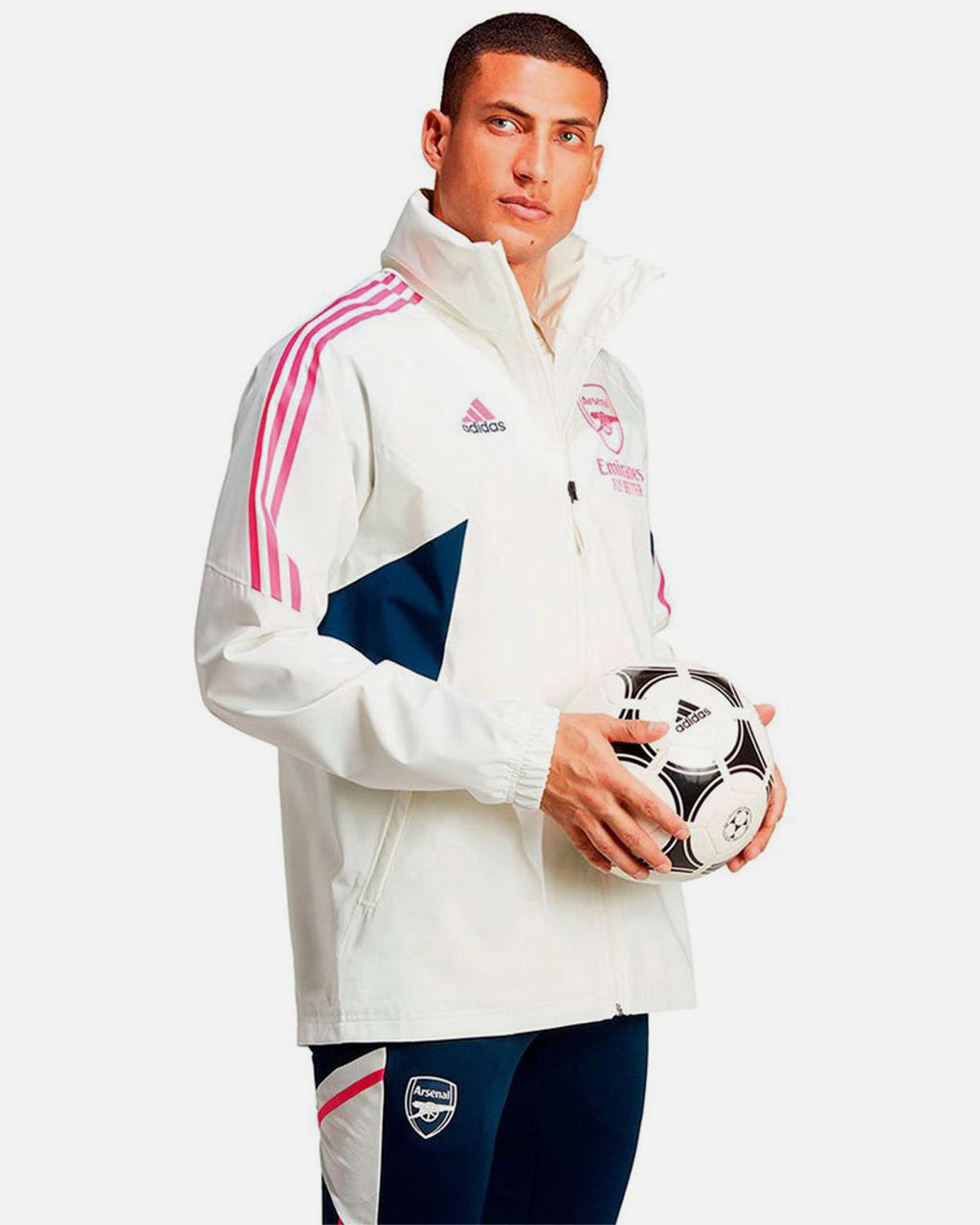 Veste Coupe-Vent Arsenal - Blanc/Rose/Bleu