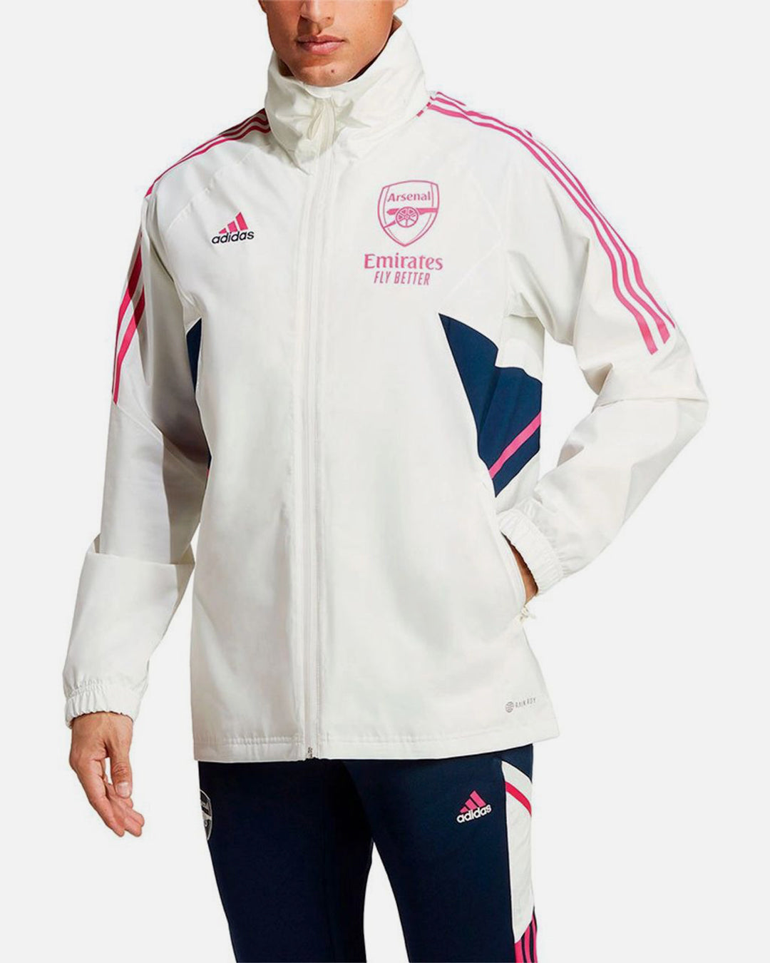 Veste Coupe-Vent Arsenal - Blanc/Rose/Bleu