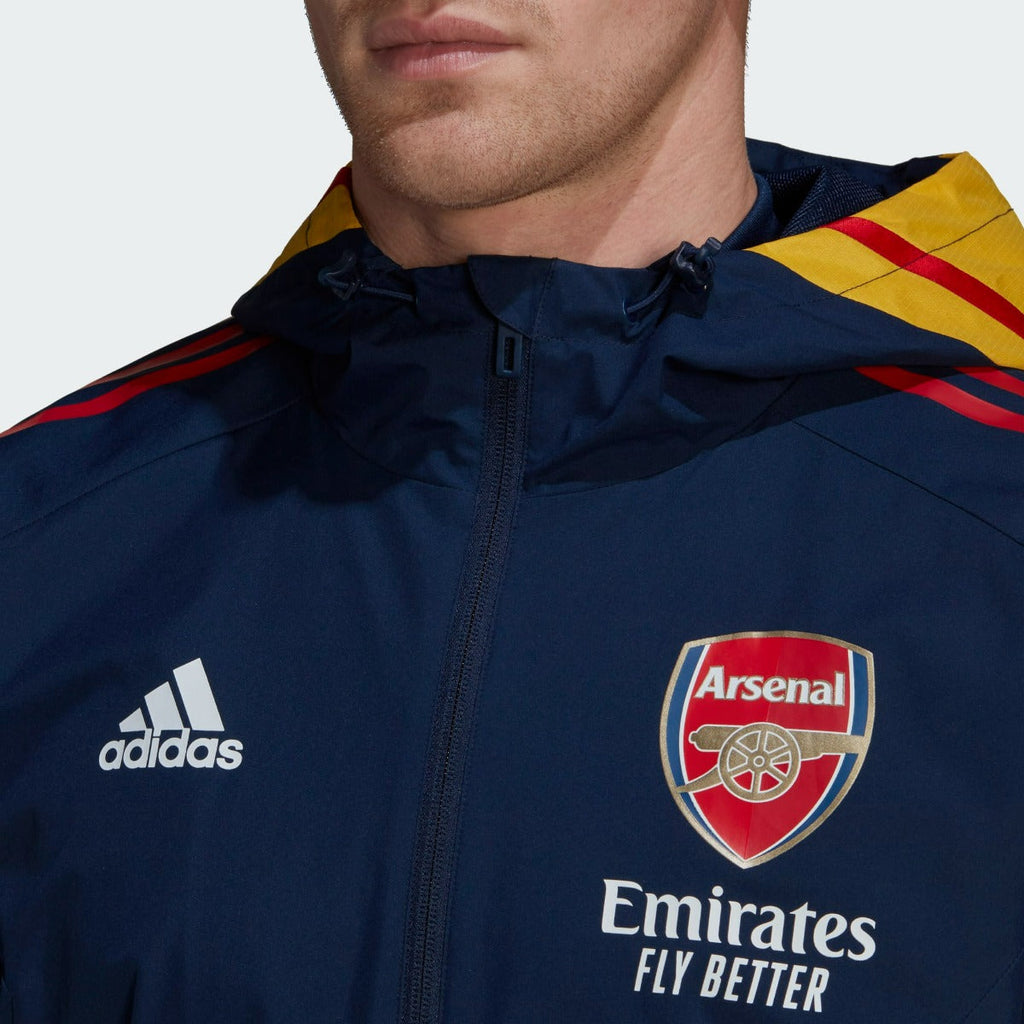 Veste Coupe-vent Arsenal Condivo - Bleu/Rouge