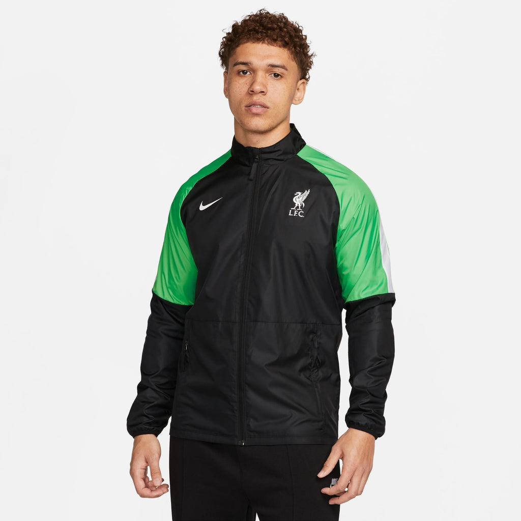 Veste Coupe-Vent Liverpool  - Noir/Vert/Blanc