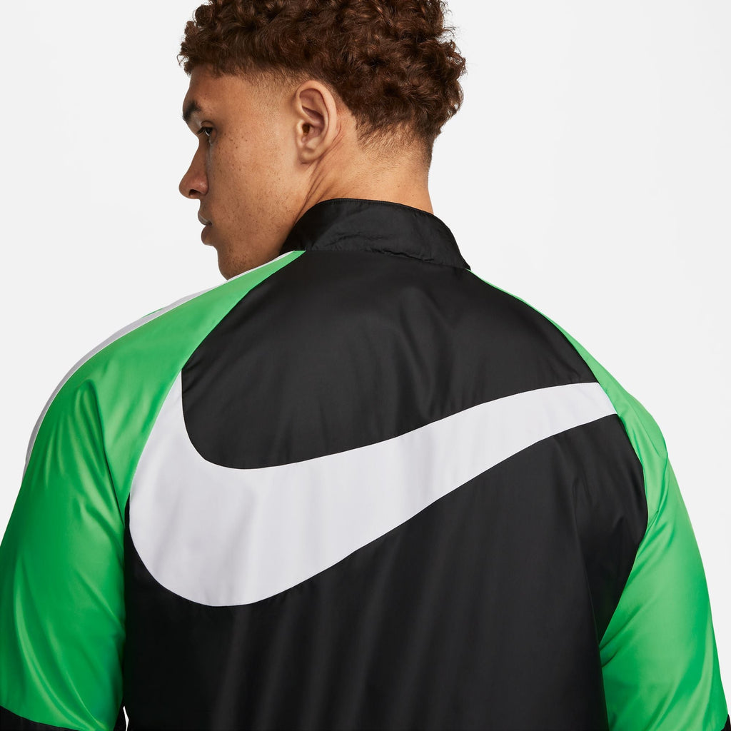 Veste Coupe-Vent Liverpool  - Noir/Vert/Blanc