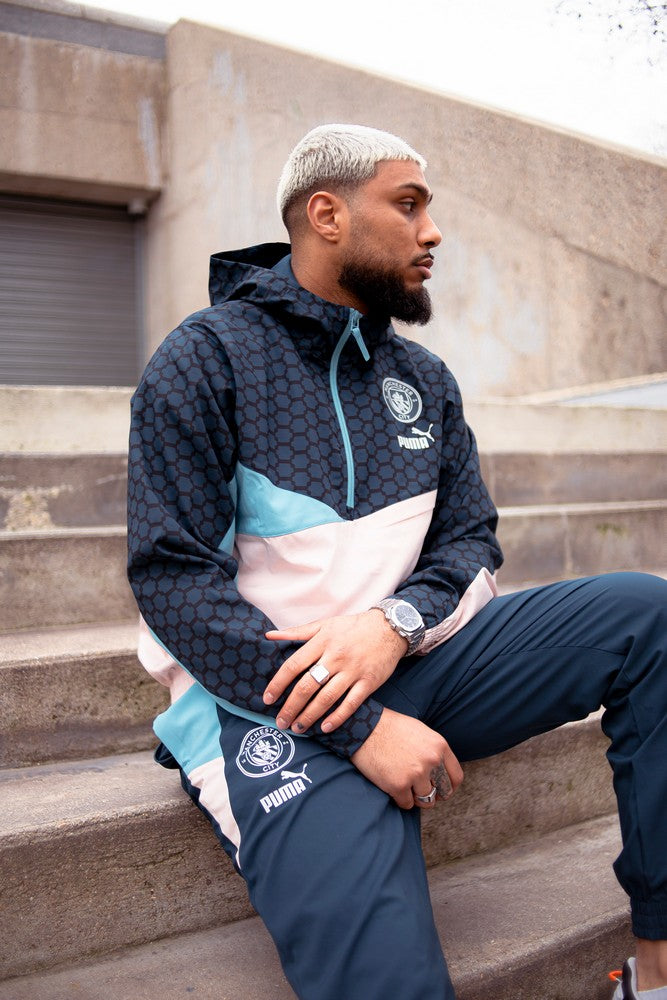 Veste Coupe-Vent Manchester City - Bleu/Beige