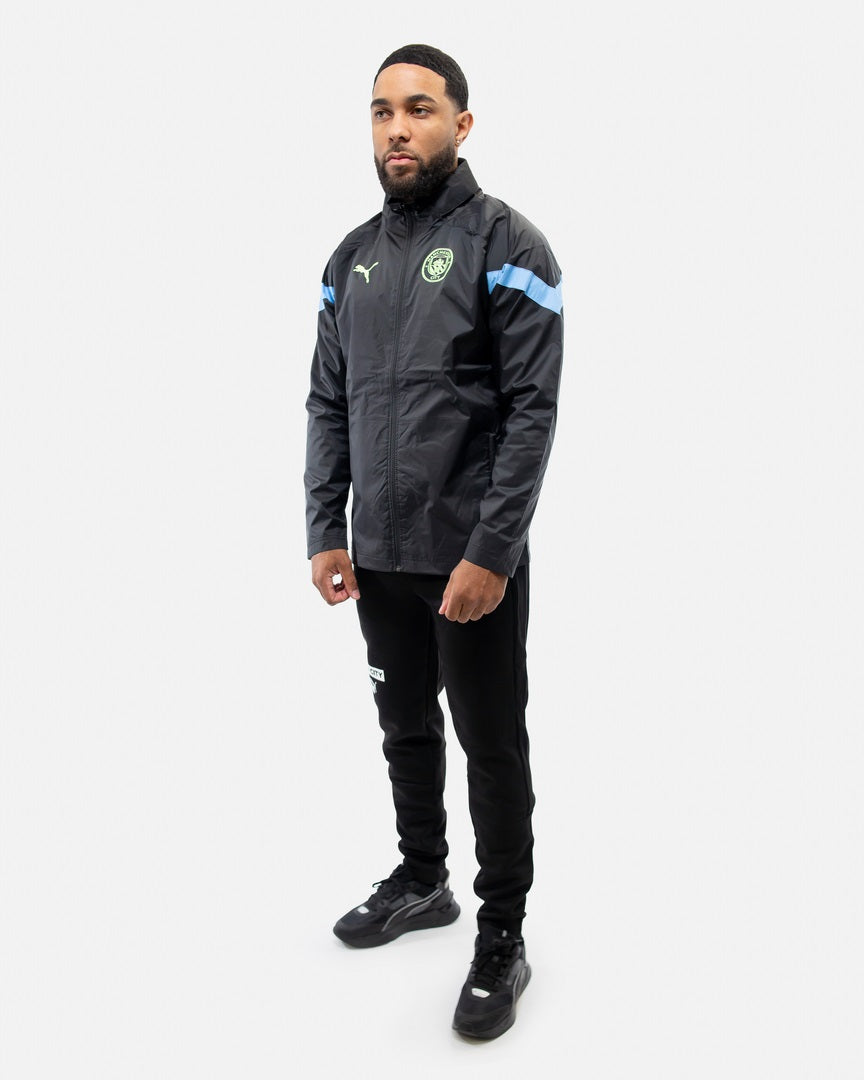 Veste Coupe Vent Manchester City - Noir/Bleu