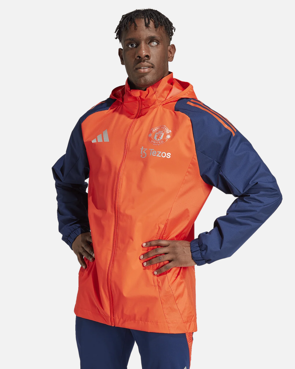 Veste Coupe-vent Manchester United 2024/2025 - Orange/Bleu
