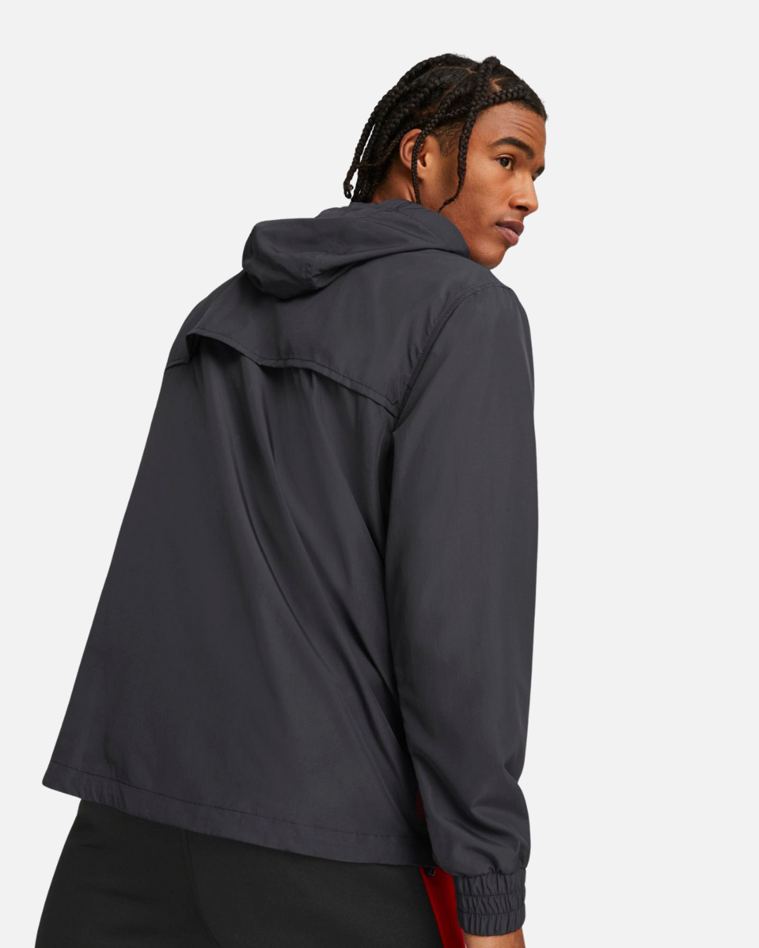 Veste Coupe-Vent Milan AC - Noir/Blanc/Noir