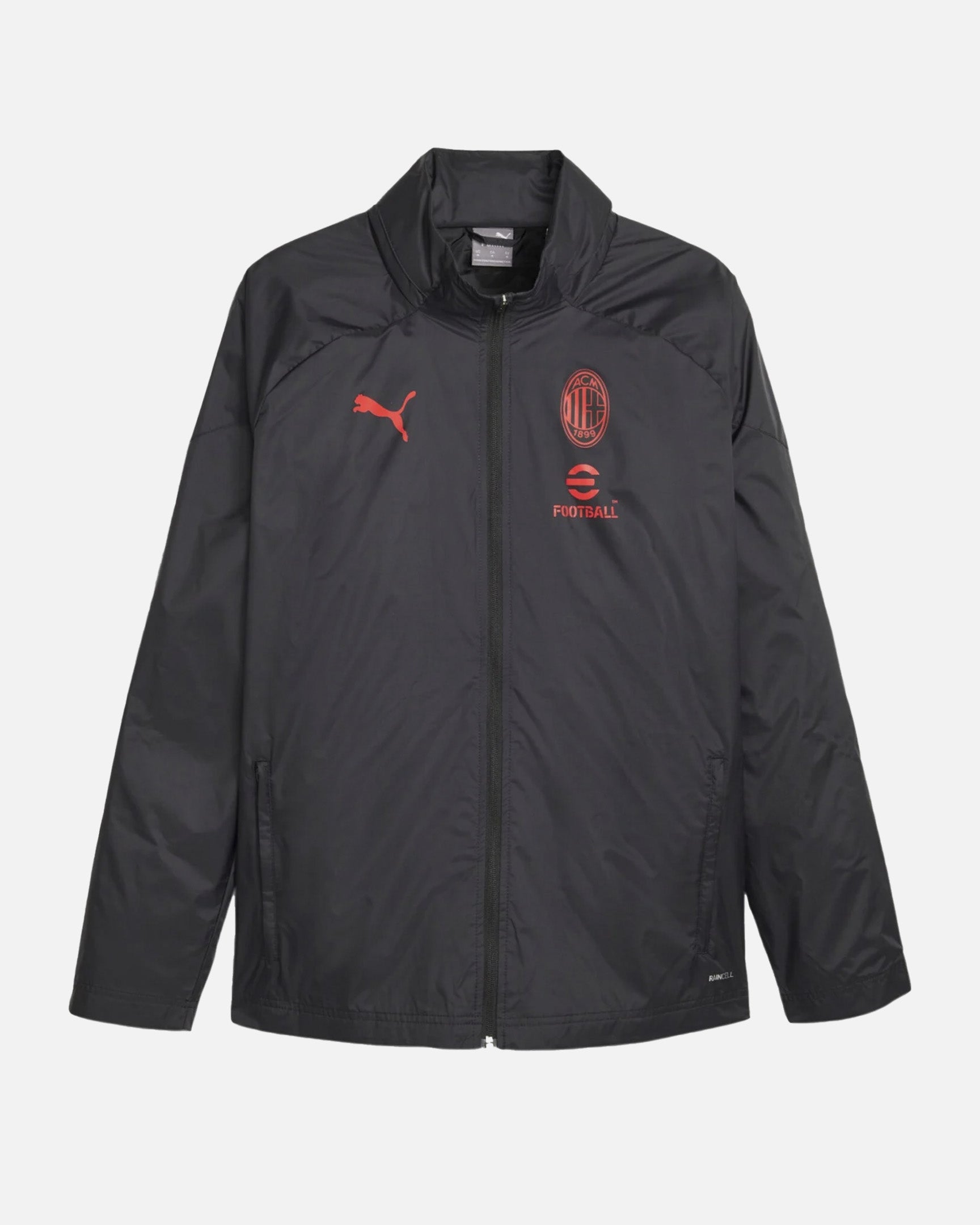 Veste Coupe-Vent Milan AC - Noir/Rouge